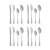 Set de Cubiertos Plateado Acero Inoxidable (6 Unidades)