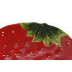 Plato Home ESPRIT Rojo Gres 23,5 x 18 x 4,5 cm