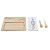 Tabla para cortar queso DKD Home Decor Bambú Gres 24,5 x 20 x 1,2 cm Marinero