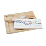 Tabla para cortar queso DKD Home Decor Bambú Gres 24,5 x 20 x 1,2 cm Marinero