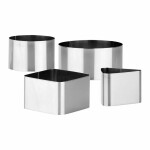 Molde para emplatar Tescoma Grandchef Gris Metal Acero Inoxidable 4 Unidades