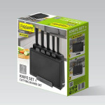 Juego de Cuchillos de Cocina y Soporte Feel Maestro MR-1412-BLACK