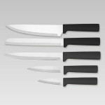 Juego de Cuchillos de Cocina y Soporte Feel Maestro MR-1412-BLACK
