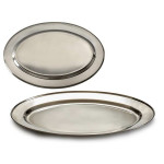 Bandeja Kinvara Plateado Plata Acero Inoxidable 40 x 2,5 x 26,5 cm (24 Unidades)