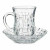 Juego de Tazas con Platos Vivalto Transparente Vidrio 125 ml (4 Unidades)