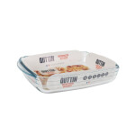 Fuente para Horno Quttin   Vidrio Rectangular 1,9 L 28 x 19,9 x 5 cm (6 Unidades)