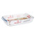 Fuente para Horno Quttin   Transparente Vidrio Rectangular 4,2 L 38,8 x 23,9 x 6,6 cm (6 Unidades)
