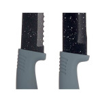 Set de Cuchillos Kinvara Negro Acero Inoxidable Polipropileno 6 Piezas (6 Unidades)