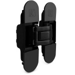 Bisagra Oculta Atomika?K8000 Negro Mate - 180° Y Carga 60Kg (2Bis), Ajuste 3D Para Puertas Enrasadas