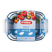 Set de Fuentes para Horno Pyrex Classic Transparente Vidrio