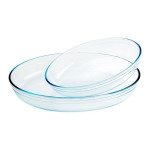 Set de Fuentes para Horno Ô Cuisine 334SA06 Transparente Vidrio