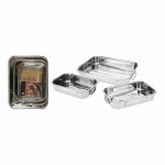 Set de bandejas para Alimentos Excellent Houseware a12402130 Acero Inoxidable Rectangular