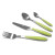 Cubertería Pradel essentiel Colorfull Verde Metal 20 Piezas