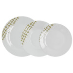 Vajilla Quid Kansas Verde Cerámica 18 Piezas