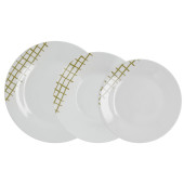 Vajilla Quid Kansas Verde Cerámica 18 Piezas