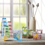 Vaso de agua Bormioli Rocco Barshine Naranja Vidrio 300 ml (6 Unidades)