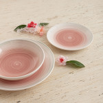 Vajilla Quid Velvet Rosa Cerámica 18 Piezas