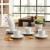 Taza con Plato Quid New Renova Blanco Cerámica 200 ml (6 Unidades)