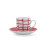Taza con Plato Quid Kansas Rojo Cerámica 90 ml (6 Unidades)