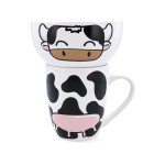 Juego de Tazas Quid Zoo Multicolor Cerámica Vaca
