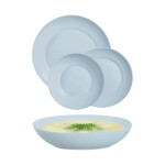 Vajilla Luminarc Apy Paradise Azul Azul Vidrio 18 Piezas