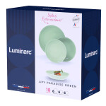 Vajilla Luminarc Apy Paradise Verde Verde Vidrio 18 Piezas