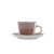 Taza con Plato Quid Vita Morning Rosa Cerámica 90 ml (6 Unidades)