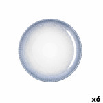 Plato de Postre Bidasoa Lea Hydrozero Blanco Cerámica Ø 21 cm (6 Unidades)