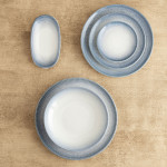 Plato de Postre Bidasoa Lea Hydrozero Blanco Cerámica Ø 21 cm (6 Unidades)