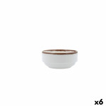 Bol para Aperitivos Bidasoa Orion Hydrozero Blanco Cerámica (6 Unidades)