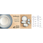 Bol para Aperitivos Bidasoa Lea Hydrozero Blanco Cerámica (6 Unidades)