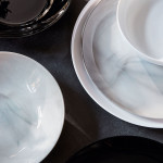 Plato de Postre Luminarc Diwali Granit Marb Bicolor Vidrio Ø 19 cm (24 Unidades)