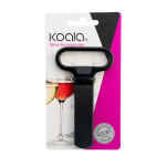 Abrebotellas Koala Basic Negro Metal 11 x 6,5 x 1 cm (12 Unidades)