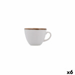 Taza de café y té Bidasoa Orion Hydrozero Blanco Cerámica 200 ml (6 Unidades)