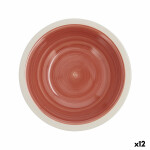 Plato Hondo Quid Calypso Terracota Cerámica Ø 21,5 cm (12 Unidades)