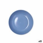 Plato Hondo Bidasoa Moana Azul Cerámica Ø 20 cm (12 Unidades)
