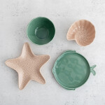 Bol para Aperitivos Bidasoa Aura Stela Verde Cerámica 12 x 12 x 5 cm (6 Unidades)