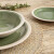 Plato Llano Quid Calypso Verde Cerámica Ø 27 cm (12 Unidades)
