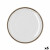 Plato Llano Bidasoa Orion Hydrozero Blanco Cerámica Ø 25 cm (6 Unidades)