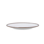 Plato Llano Bidasoa Orion Hydrozero Blanco Cerámica Ø 25 cm (6 Unidades)