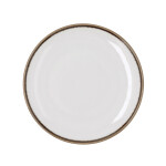 Plato Llano Bidasoa Orion Hydrozero Blanco Cerámica Ø 25 cm (6 Unidades)