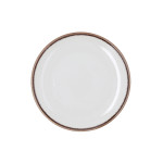 Plato de Postre Bidasoa Orion Hydrozero Blanco Cerámica Ø 21 cm (6 Unidades)