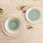 Plato de Postre Quid Velvet Amarillo Cerámica Ø 19 cm (12 Unidades)