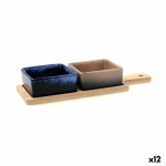 Set de Aperitivo Bidasoa Moana Multicolor Cerámica 25 x 9,5 x 4,5 cm 3 Piezas (12 Unidades)