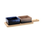 Set de Aperitivo Bidasoa Moana Multicolor Cerámica 25 x 9,5 x 4,5 cm 3 Piezas (12 Unidades)