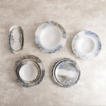 Bol para Aperitivos Bidasoa Polaris Hydrozero Beige Cerámica (6 Unidades)