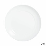 Plato Llano Luminarc Apy Blanco Vidrio Ø 25 cm (12 Unidades)