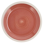 Plato Llano Quid Calypso Terracota Cerámica Ø 27 cm (12 Unidades)
