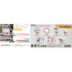 Plato Llano Quid Acuarela Blanco Bioplástico Ø 25 cm (12 Unidades)