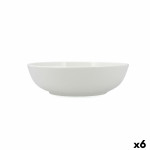 Ensaladera Bidasoa Serenity Hydrozero Blanco Cerámica Ø 23 cm (6 Unidades)